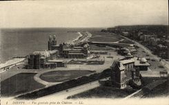 CPA Dieppe Vue generale prise du Chateau 