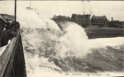 CPA Dieppe Effet de Vagues 