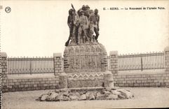 CPA Reims Le Monument de l'Armee Noire Militaria