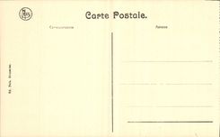 POSTAL Bruselas de la VENDIMIA la puerta de la tranvía de Hai