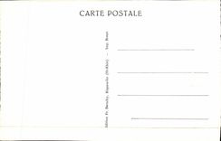 VINTAGE POSTCARD Riquewihr Old woman Court Street of the Stag