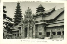 CPA Exposition Coloniale Internationale Paris 1931 Pavillon des Pays Bas Facade principale