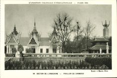 CPA Exposition Coloniale Internationale Paris 1931 Section de l'Indochine Pavillon du Cambodge