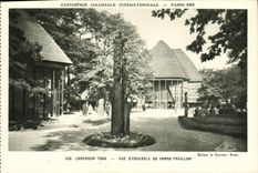 VINTAGE POSTCARD Fair Colonial International Paris 1931 Cameroun Togo Vue overall of the large house