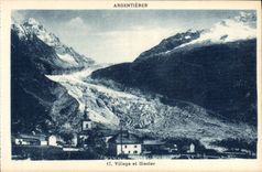 CPA Argentieres Village et glacier