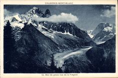 CPA Chamonix Mont Blanc Mer de glace vu de la Flegere