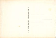 VINTAGE POSTCARD Chamonix Mont Blanc Monument of Saussure Climbing