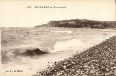 CPA Le Havre Gros temps 