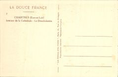 Interior de Chartres de la POSTAL de la VENDIMIA de Cahtedrale Deambulatoire