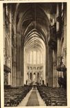 Interior de Chartres de la POSTAL de la VENDIMIA de Cahtedrale el cubo y el estribillo