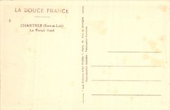 POSTAL Chartres de la VENDIMIA la puerta norteña