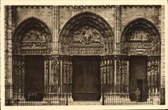 CPA Chartres La Cathedrale Le Grand Portail 