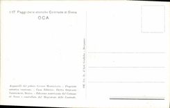 Folklore del traje del pato del ganso de Siena Oca de los di de Contrade del storiche del delle de Paggi de la POSTAL de la VENDIMIA