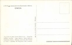 Folklore del traje de Siena Onda de los di de Contrade del storiche del delle de Paggi de la POSTAL de la VENDIMIA