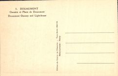 VINTAGE POSTCARD Douaumont Ossauaire and Phare of Douaumont Militaria