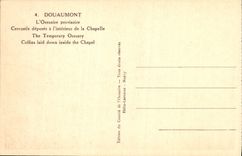 VINTAGE POSTCARD Douaumont the provisional Ossuary Militaria