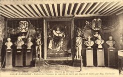 CPA Paris Hotel des Invalides Musee de l'Armee Salle Napoleon Portrait de l'Empereur 