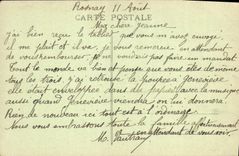 VINTAGE POSTCARD Rosnay the Hospital the Castle dimensions Voire