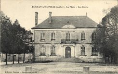VINTAGE POSTCARD Rosnay the Hospital the Place the Town hall