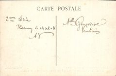 VINTAGE POSTCARD Rosnay the Interior Hospital of the Church