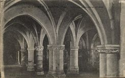 VINTAGE POSTCARD Rosnay the Hospital the crypt