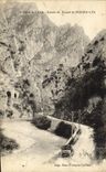 VINTAGE POSTCARD Valley of the Aude Entree of the Tunnel of Pierre Lily
