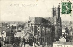CPA Troyes Le Chevet de la Cathedrale 