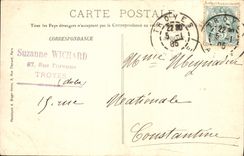 CPA Troyes Portail de la Cathedrale 