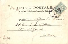 VINTAGE POSTCARD Troyes Garden of Chevreuse