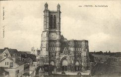 CPA Troyes La Cathedrale 