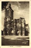 CPA Troyes La Cathedrale 