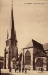 VINTAGE POSTCARD Troyes Church Remy Saint