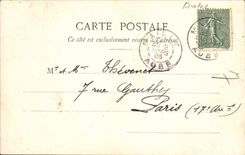 VINTAGE POSTCARD Interior Troyes of the Cathedral