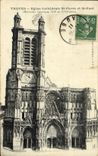 CPA Troyes Eglise Cathedrale St Pierre et St Paul