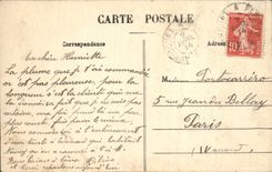 VINTAGE POSTCARD Troyes Hotel of Mauroy Seen on the Court