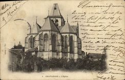 VINTAGE POSTCARD Chavanges the Church