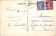 VINTAGE POSTCARD the Picturesque Paddle Plancy Bridge of the Mill