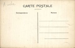 Tumba del St Papoul de la POSTAL de la VENDIMIA del obispo de Donnadieu