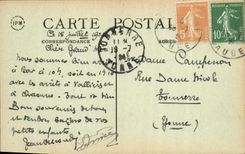 VINTAGE POSTCARD Bar on the Seine Maison of XVl E Siecle Rules of Roch Saint