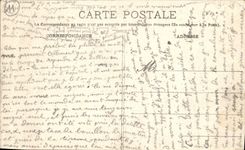 Santo de Paul de la iglesia de Narbonne de la POSTAL de la VENDIMIA y jardín público