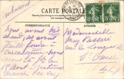 POSTAL Carcasona de la VENDIMIA antes de las puertas del Aude