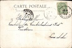 VINTAGE POSTCARD Millau holy Interior of the church François