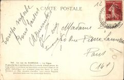 VINTAGE POSTCARD the Lake De Sarrans the Dam