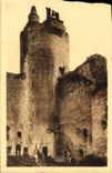 VINTAGE POSTCARD Interior Najac of the castle