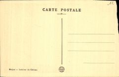 VINTAGE POSTCARD Interior Najac of the castle