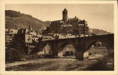 VINTAGE POSTCARD Espalion the Old Castle