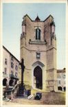 VINTAGE POSTCARD Villefranche De Rouergue the Collegial one