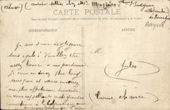 VINTAGE POSTCARD Villefranche De Rouergue Bell-tower of the church our lady