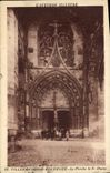 VINTAGE POSTCARD Aveyron Illustrates Villeranche De Rolergue the Porch of Notre Dame Enfants