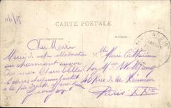 VINTAGE POSTCARD Rodez the Bell-tower of the cathedral and place of quotes